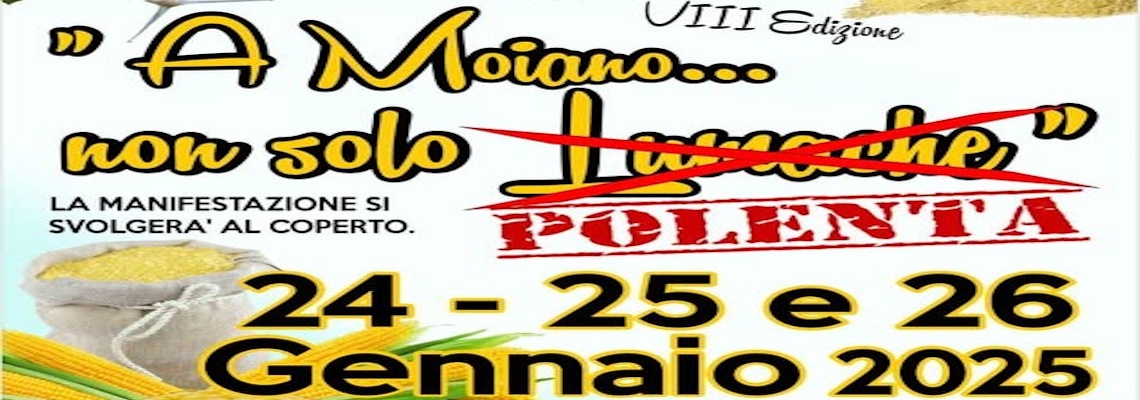 playbill In Moiano...not only Polenta 2025 - Città della Pieve